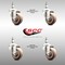 Service Caster 3.5 Inch 316SS High Temp Glass Filled Nylon 1/2 Inch Threaded Stem Caster Set SCC SCC-SS316TS20S3514-GFNSHT-121315-4 - alternate 2